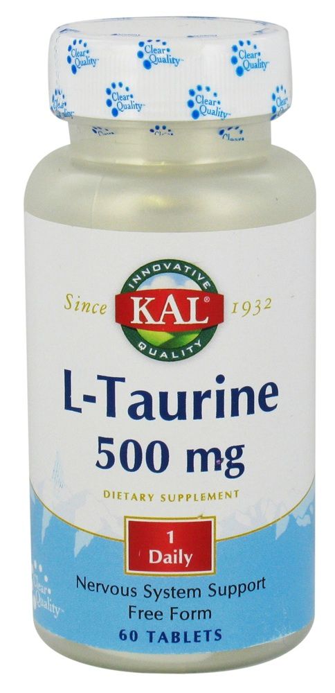 Tienda KAL | Kal L-Taurina 500mg 60 cápsulas
