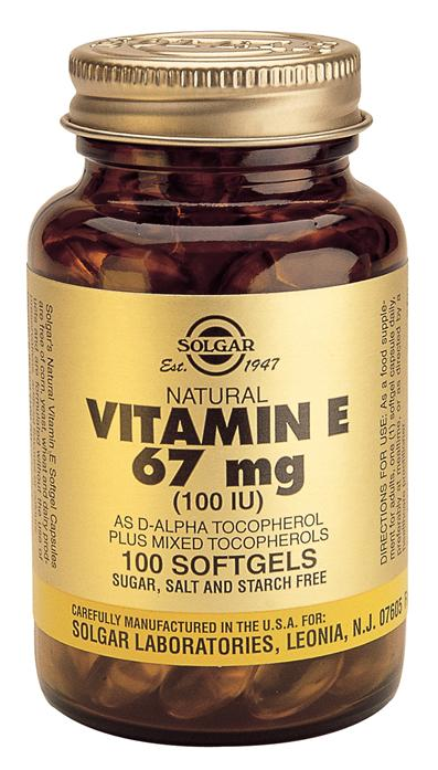 Tienda Solgar | Solgar Vitamina E 100 UI 100 cápsulas blandas