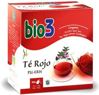Bie3 Té rojo Pu-Erh 100 infusiones Bie3 Té rojo Pu-Erh 100 infusiones