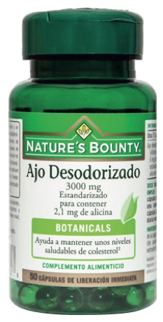 Nature´s Bounty ajo desodorizado 3000mg estandarizado 50 cápsulas