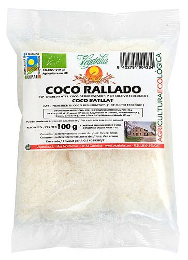 Vegetalia Coco Rallado Bio 100g Vegetalia Coco Rallado Bio 100g